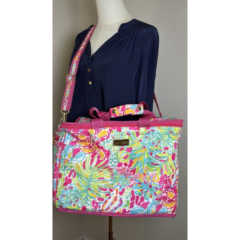 Lilly Pulitzer Cooler Bag Beach Vacation Tropical Floral Summer Large Insulated
